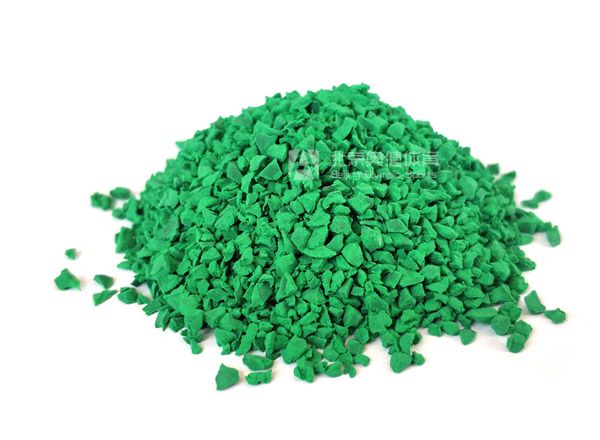 塑膠顆粒地面材料-綠-淺綠
