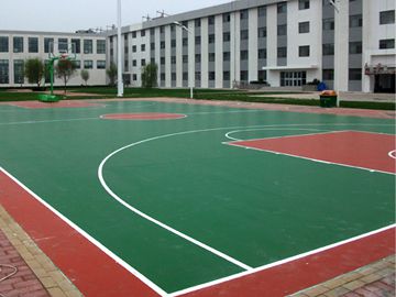 河北唐山硅pu籃球場施工案例之華潤電力