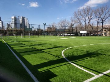 北京人造草足球場鋪設工程案例之1958園區足球場