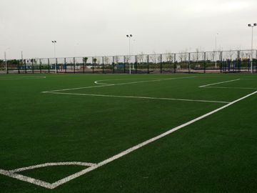 天津足球場施工工程案例之塘沽7人制足球場鋪裝